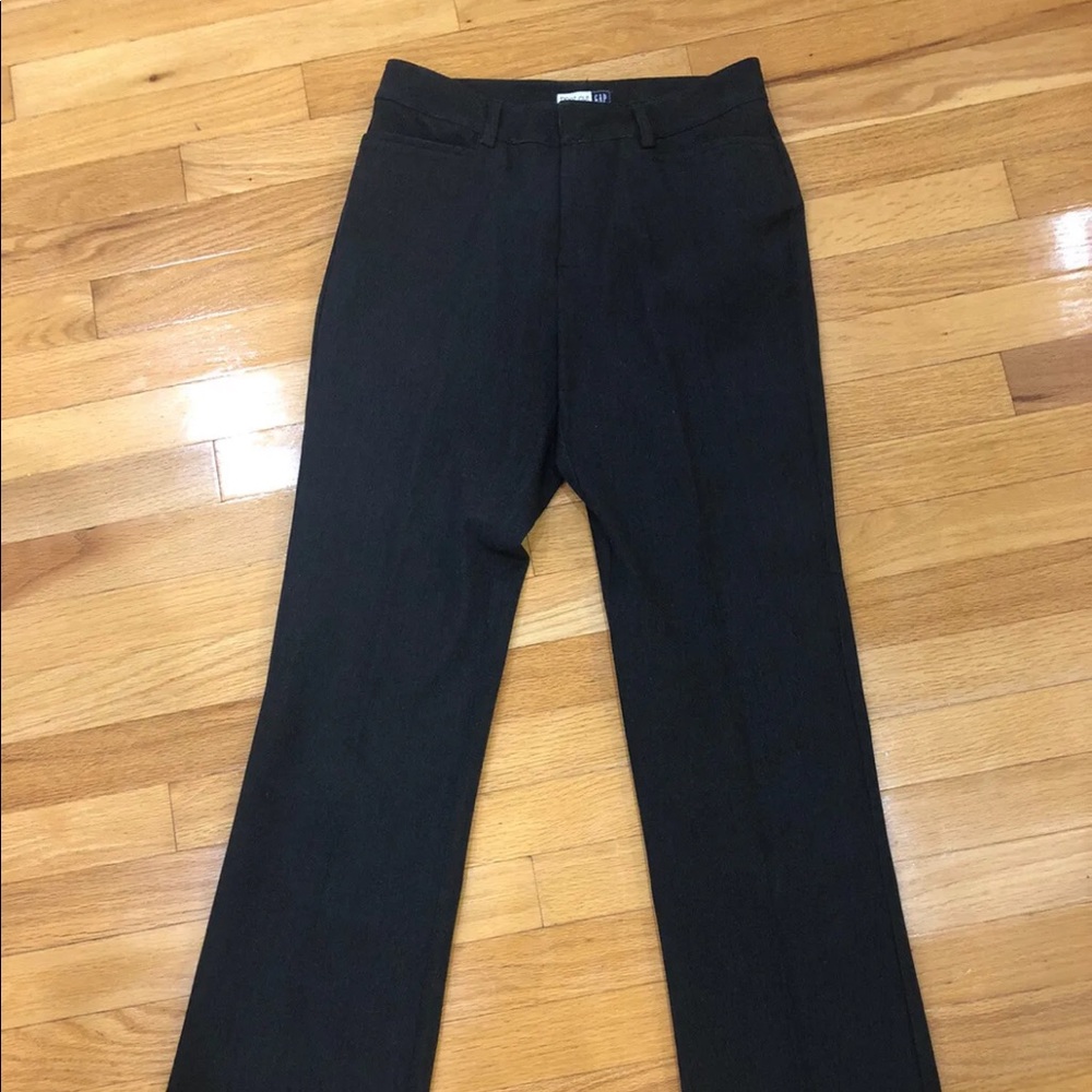 Women’s Gap Dress Pants Dark Gray Boot Cut Stretch Size 2